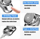Travel-Friendly Pocket Mini Electric Shaver with Aluminum Body