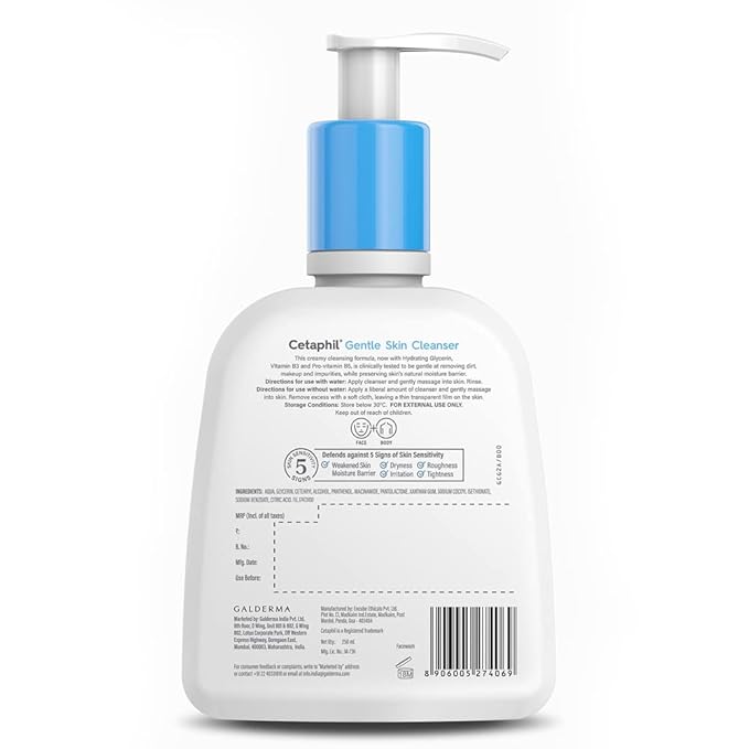 Cetaphil Gentle Skin Cleanser 250ml × 2 | Buy 1 Get 1 Free | Dermatologist-Approved Hydrating Cleanser for All Skin Types