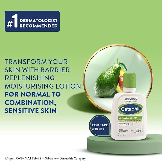 Cetaphil Moisturizing Lotion for Normal To Combination, Sensitive Skin 15924