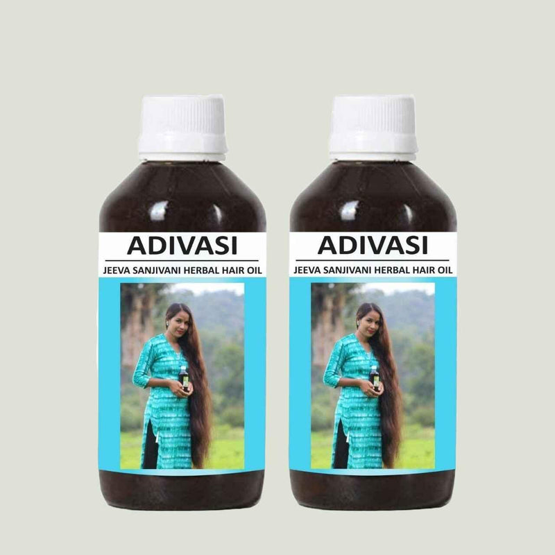 Adivasi Sanjivani Herbal Hair Oil 125ml – Buy 1 Get 1 Free (Pack of 2) 🌿 100% Ayurvedic Formula | Strengthens Hair Roots | Prevents Hair Fall | Promotes New Hair Growth