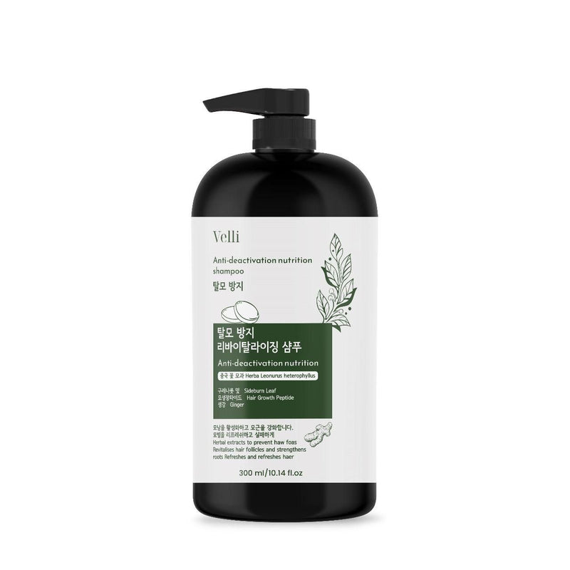 🌿 Dr VElli Anti-Deactivation Nutrition Shampoo 300ml – Strengthen Hair, Reduce Hair Fall & Slow Graying!