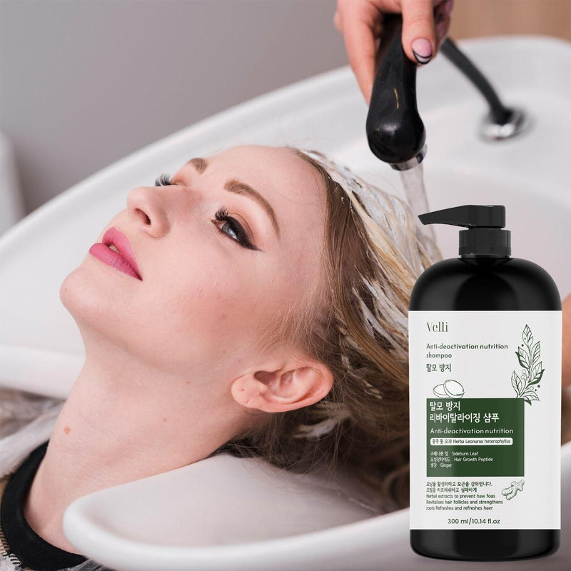 🌿 Dr VElli Anti-Deactivation Nutrition Shampoo 300ml – Strengthen Hair, Reduce Hair Fall & Slow Graying!