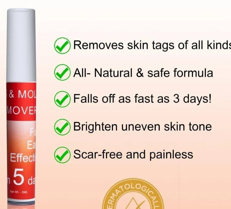Skin Tag Removal & Moles Remover formula for smooth skin