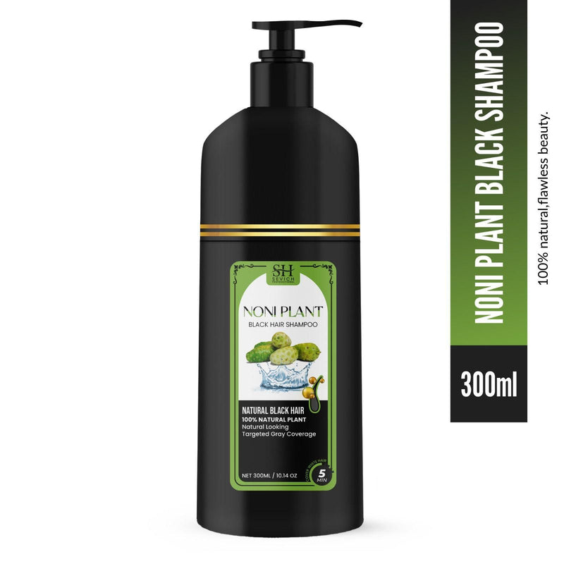 Herbal Hair Dye Shampoo with Noni, Aloe Vera and Argan Oil – Chemical Free Formula