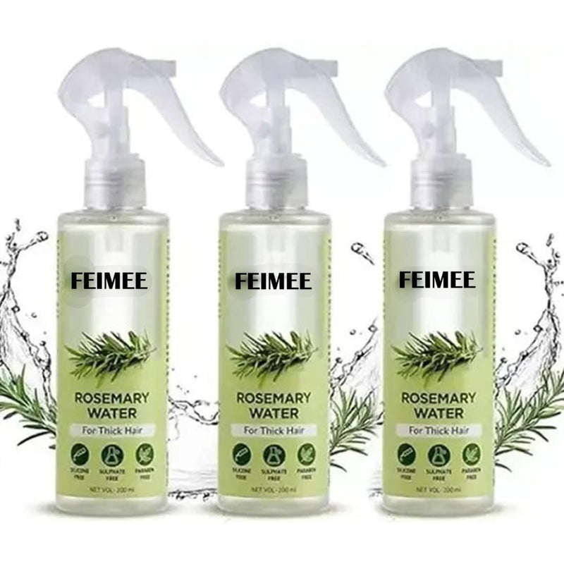 🌿 100% Natural Rosemary Hair Spray – Strengthen Hair Roots, Prevent Hair Fall, Boost New Growth, Nourish & Revitalize Hair Naturally | Herbal Hair Care Solution | Buy 1 Get 2 Free Offer (200ml) Per Pic