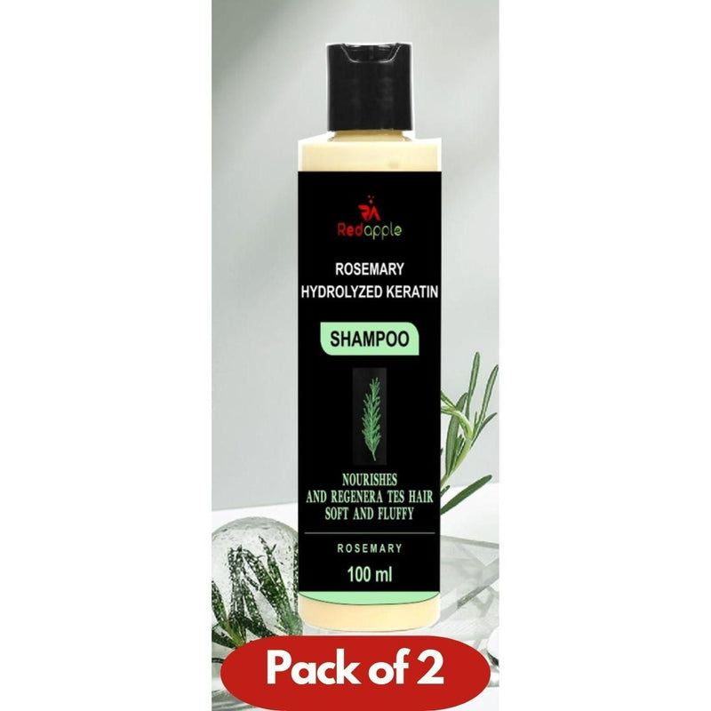 🌿 Rosemary Hydrolyzed Keratin Shampoo 100ml – Buy 1 Get 1 Free (Pack of 2) | Strong, Smooth & Healthy Hair
