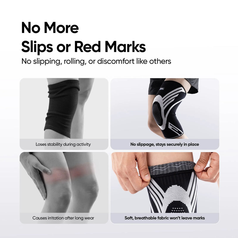 "Elastic Active Knee Cap Support Sleeves for Sports and Workout"