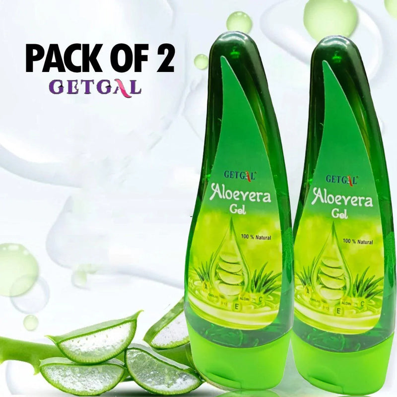 Pure Aloe Vera Gel for Skin and Hair – Twin Pack