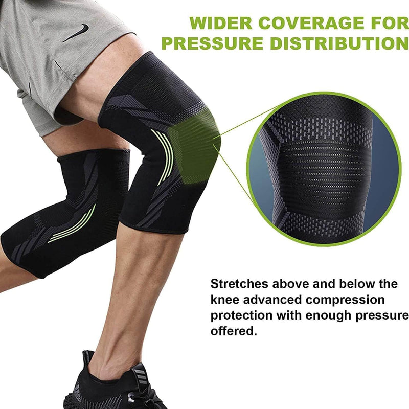 Knee Support Sleeves Pack of 2 for complete knee protection and value for money