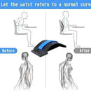 Multi - Level Back Stretcher Posture Corrector Device for Back Pain Relief with Back Support Mate Magic Back Stretching Massage (Blue) - Himalaya Life Care