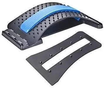 Multi - Level Back Stretcher Posture Corrector Device for Back Pain Relief with Back Support Mate Magic Back Stretching Massage (Blue) - Himalaya Life Care