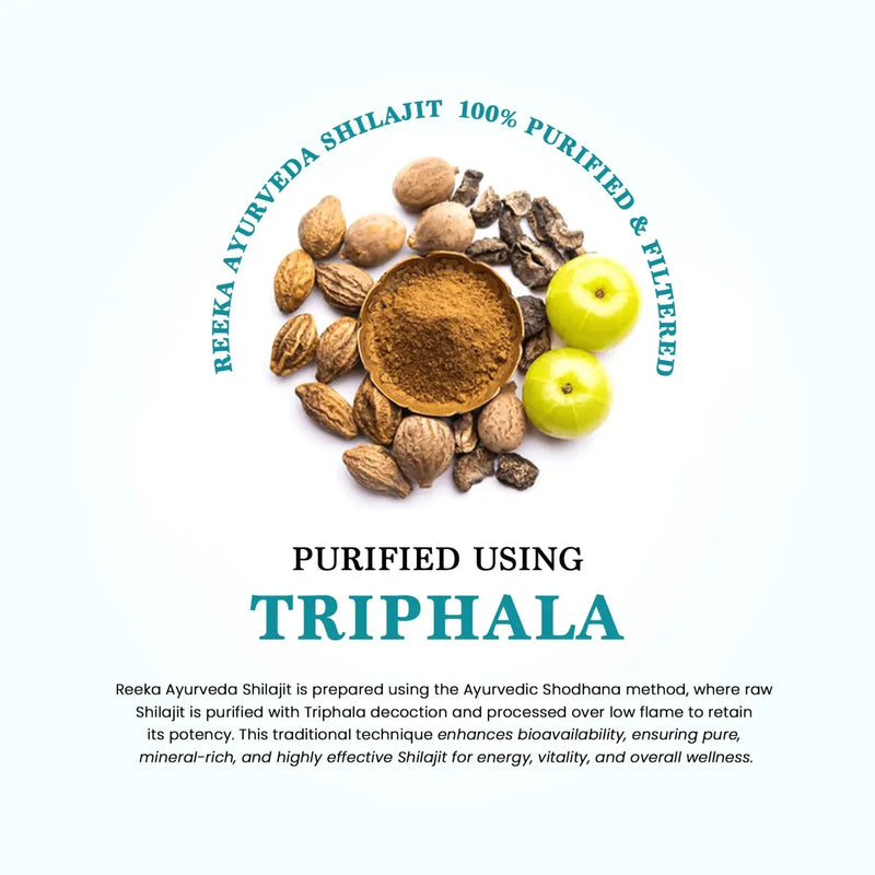 Reeka Ayurveda Pure Himalayan Shilajit Resin 20g | 4X Concentrated 100% Natural |Boost Energy Stamina & Strength Naturally - Himalaya Life Care