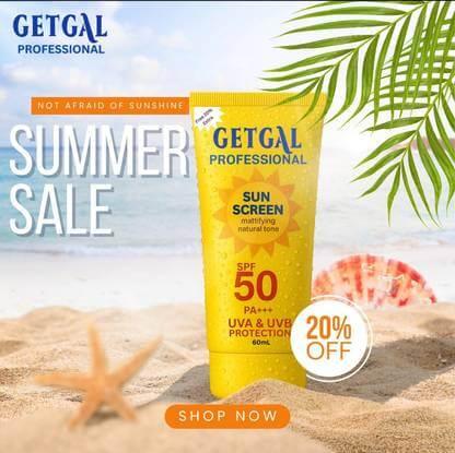 Sunscreen SPF 50 Ultra Light Sunscreen for Sun Protection