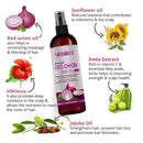 Herbal Onion Black Seed Hair Oil for Strong and Shiny Hair